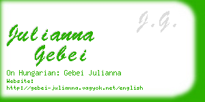 julianna gebei business card